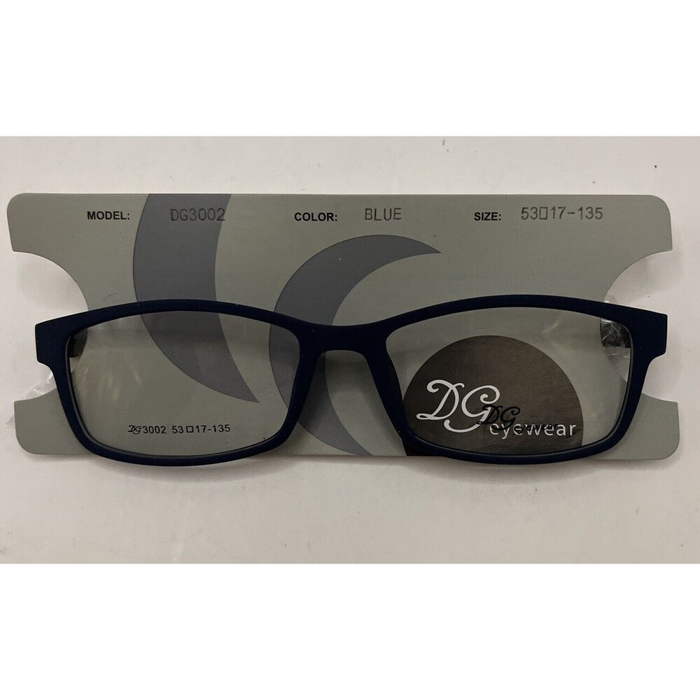 DG Eyewear Eyeglasses DG3002 Designer Demo Lens Blue 53-17-135
